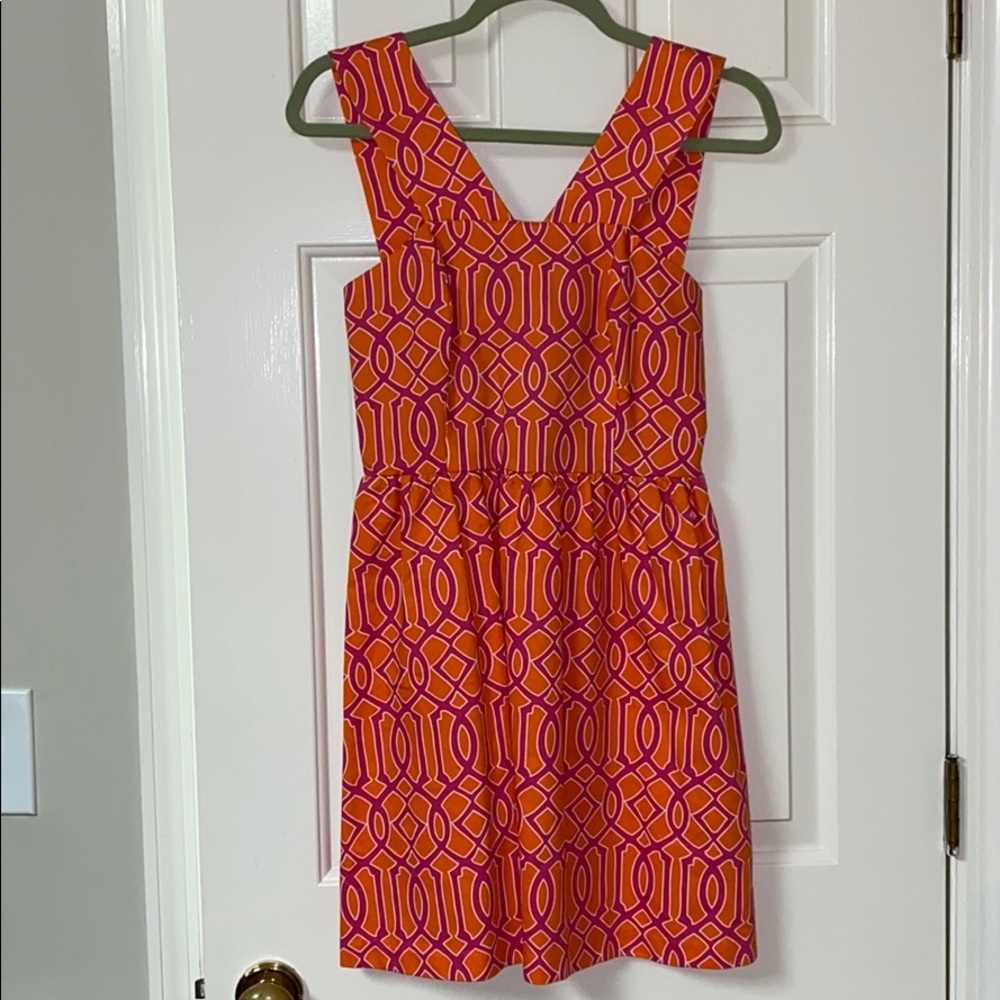 MudPie Geometric Dress with Tie Back